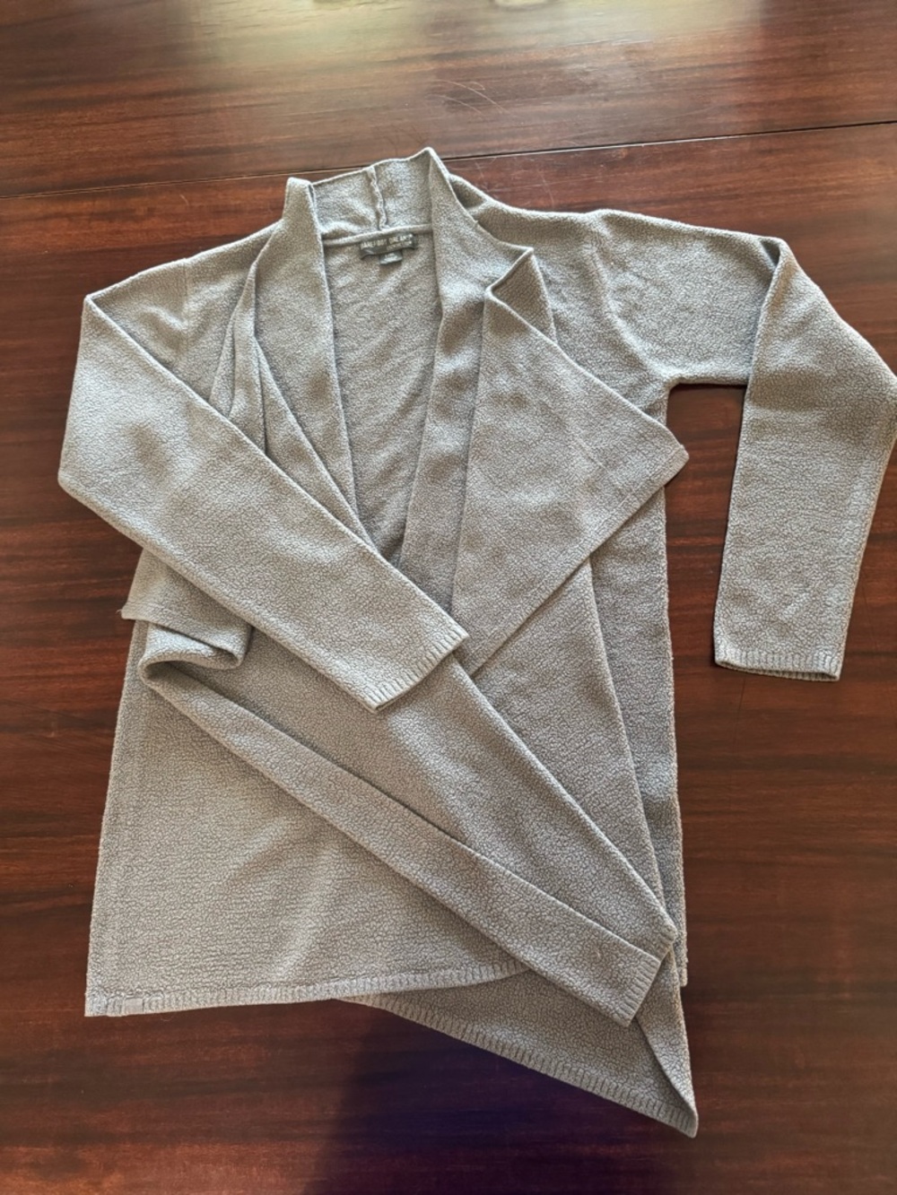 Barefoot Dreams Heather Gray Open-Front Lightweight Cardigan